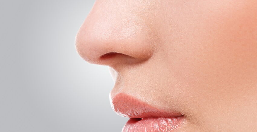 Post-correction of the nose header picture